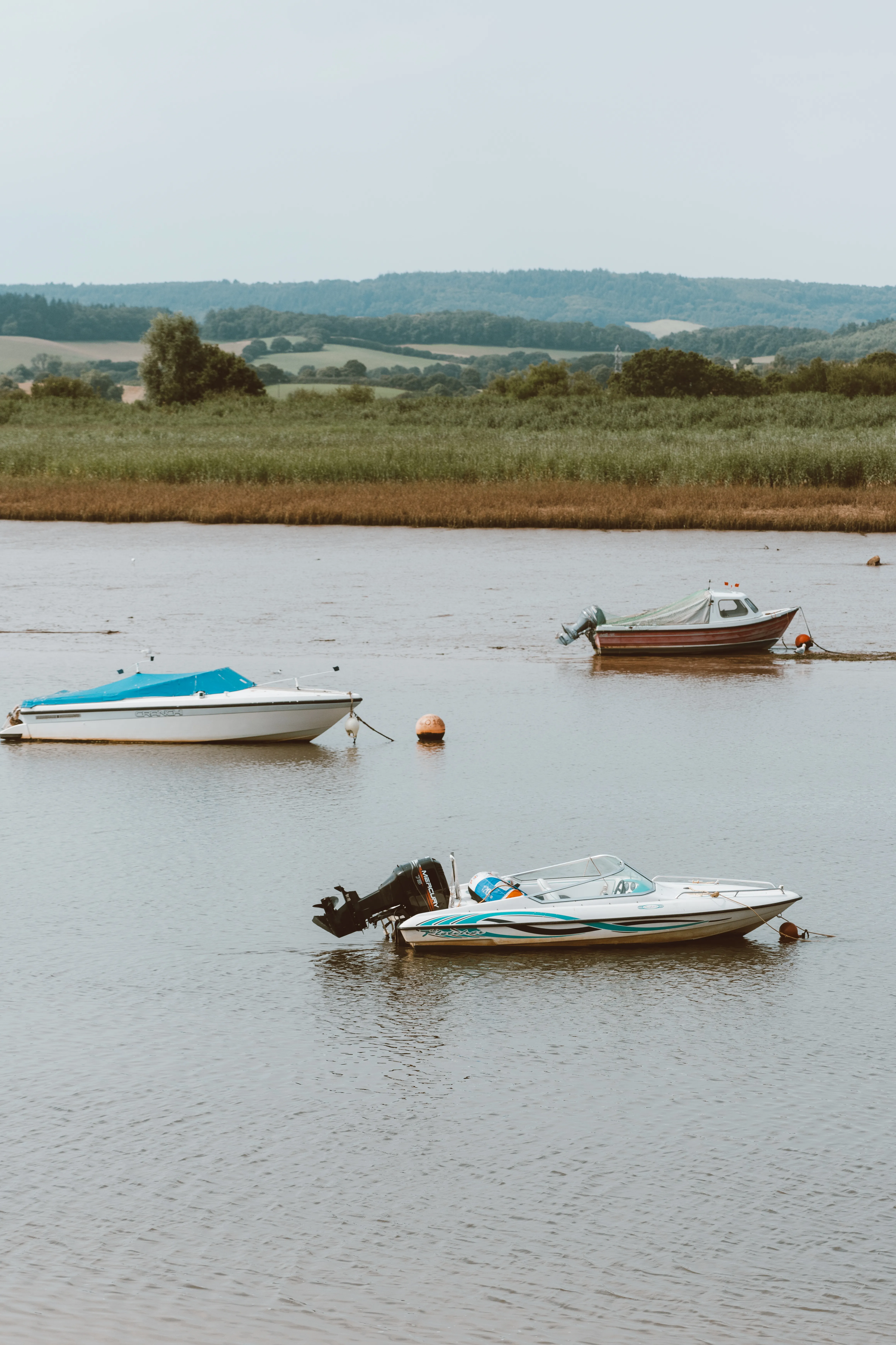 Topsham quay and the River Exe estuary